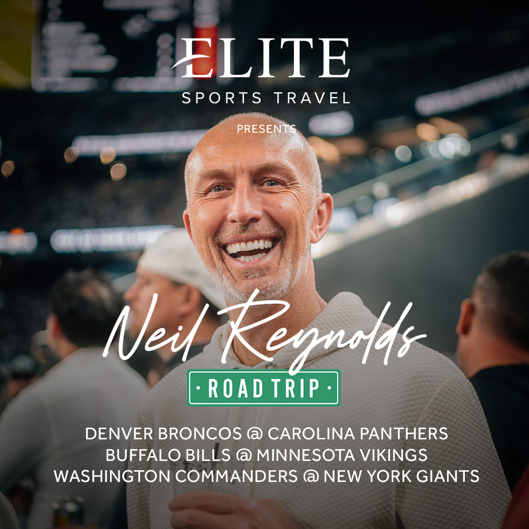 elitesportstrav's tweet photo. The Neil Reynolds Road Trip is here!

Carolina for Broncos vs Panthers. Minnesota for Bills vs Vikings. New York for Commanders vs Giants.

Seven days. Three cities. Three incredible matchups. Our most popular trip for a reason!

Find out more: https://t.co/ywsiJ7b8Ro https://t.co/J0YlmHlUvQ