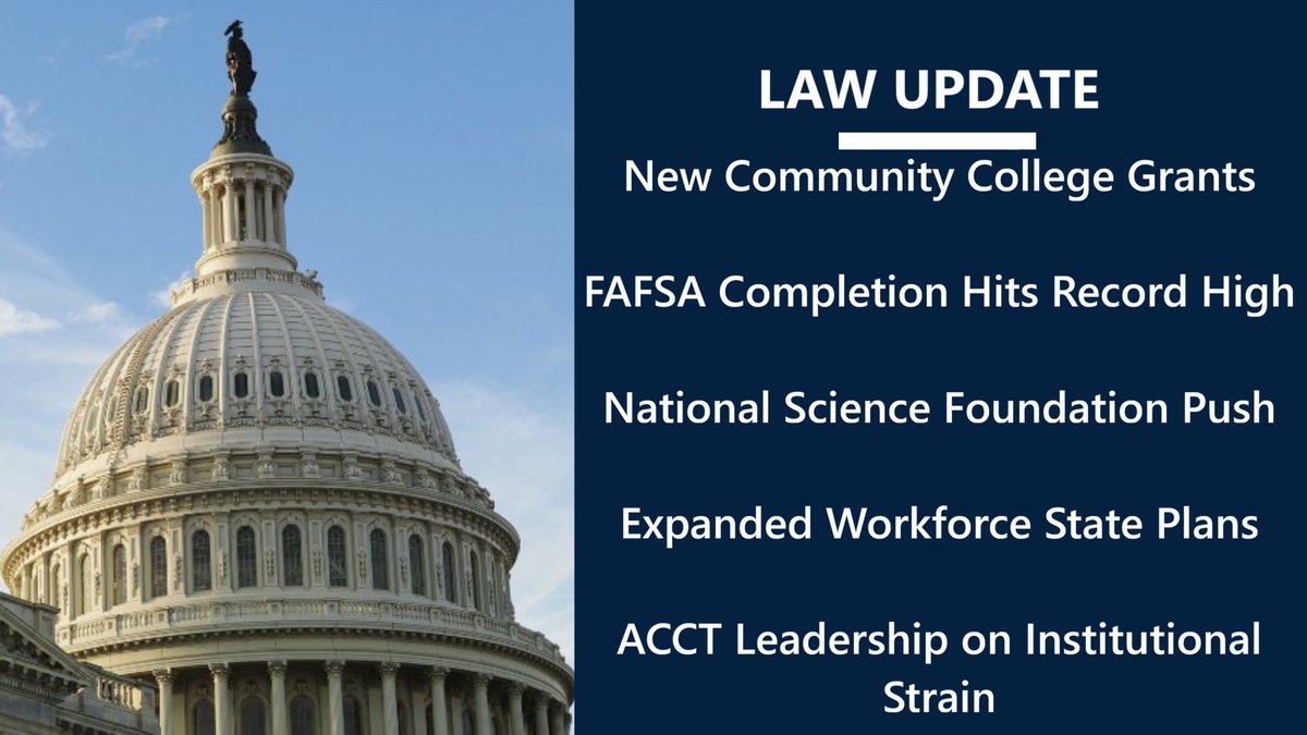 CCTrustees's tweet photo. LAW Update: New grant opportunities for community colleges https://t.co/TyNplPNUVE https://t.co/CQaK3VNCbX