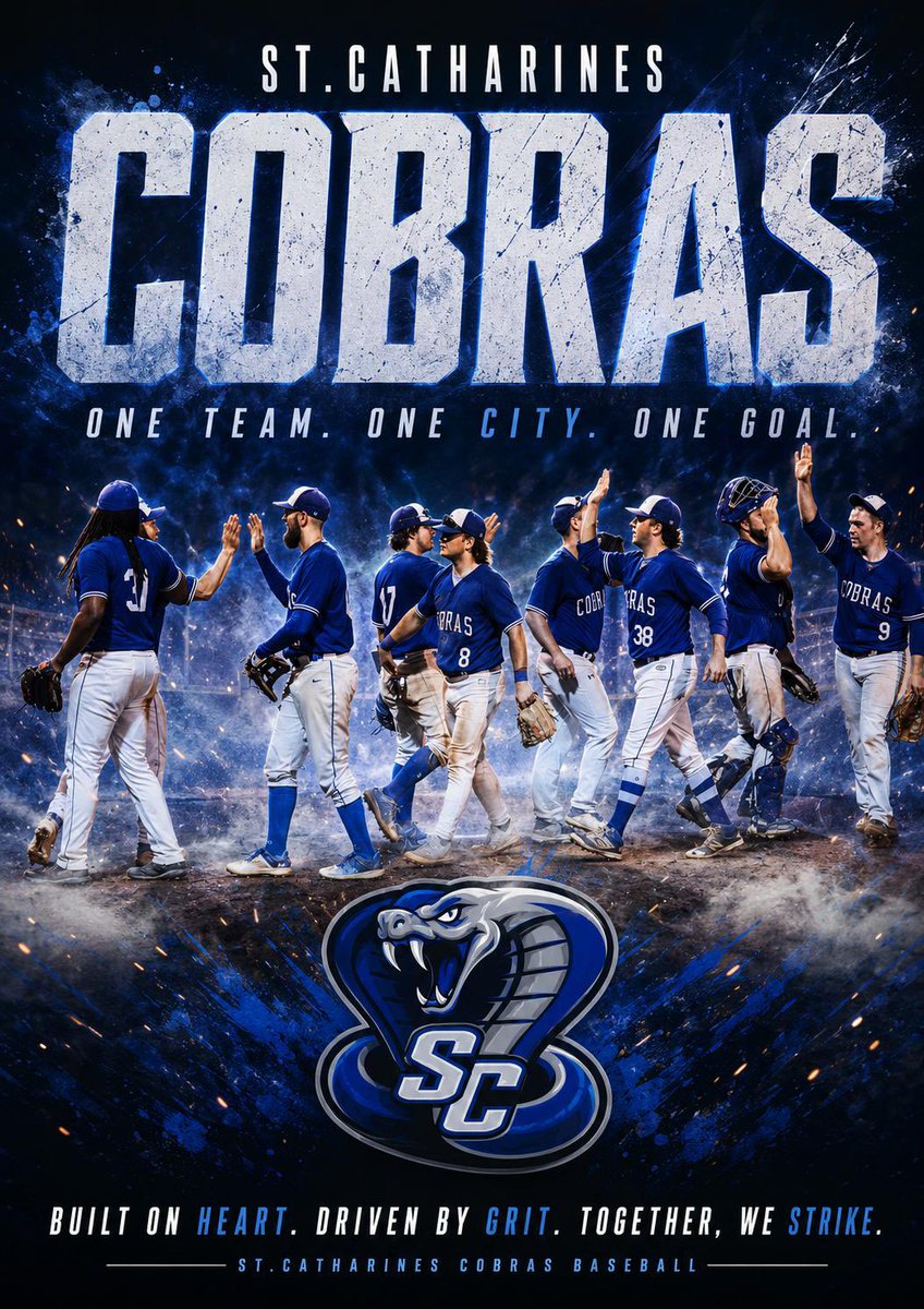 CobrasSTC's tweet photo. The wait is over. New season, new goals, same passion

Opening Day
Saturday May 16th
Vs @alliancewagon 
12:30pm at McMillan Park in Thorold https://t.co/WEp7JDF7xc