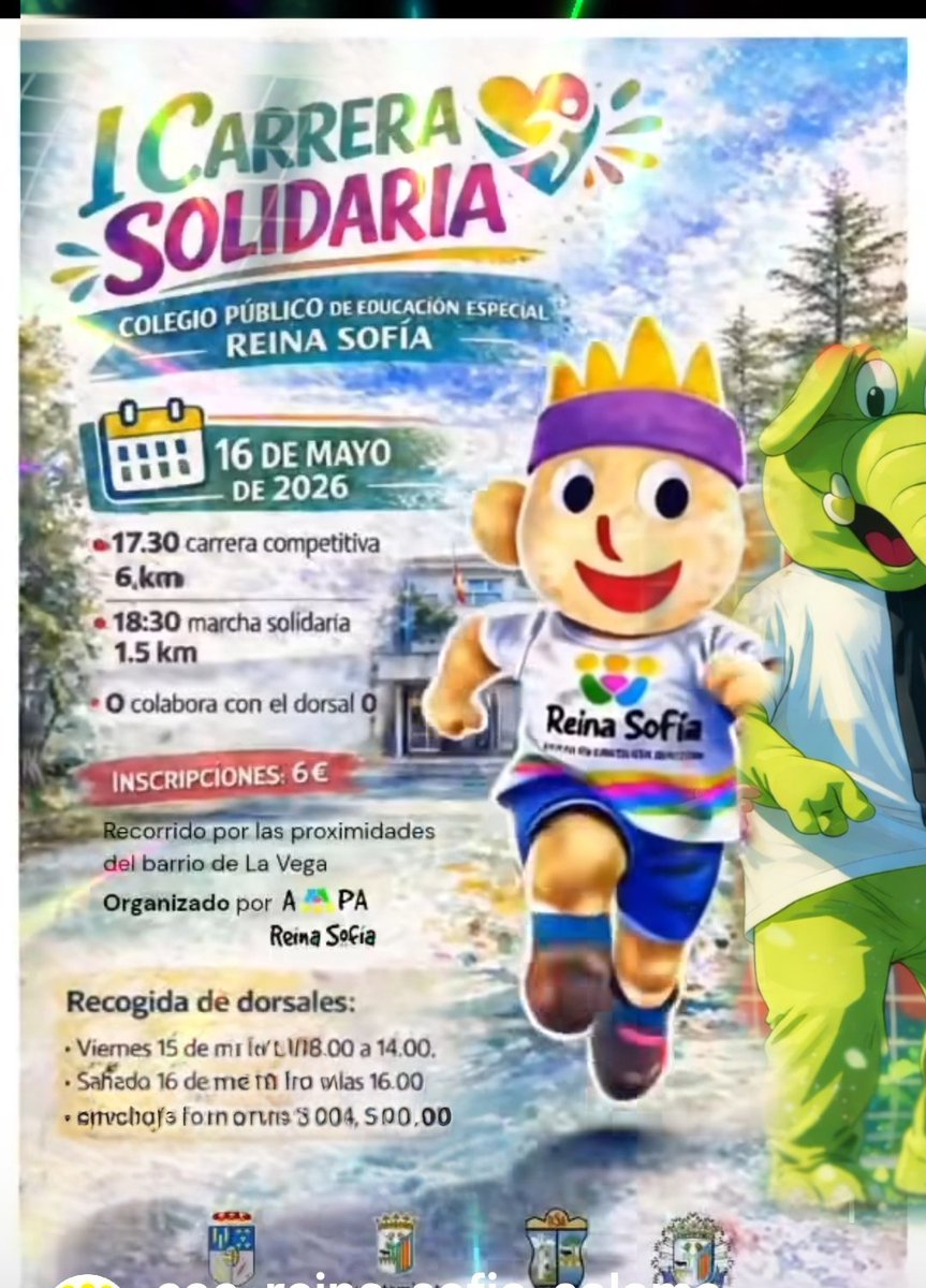 OficialEcotin's tweet photo. Mañana por la tarde estare presente en la marcha  de la carrera solidaria del @cee_reina ,pasaros  a vernos y a participar ,colabora  y disfruta del evento https://t.co/sLbOE9LyKo