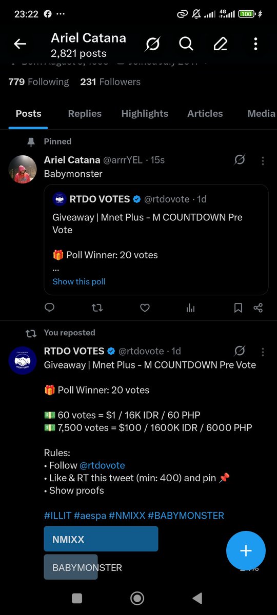 arrrYEL's tweet photo. @rtdovote For Babymonster 🔥🔥🔥🔥 https://t.co/ilWQzi3DPW