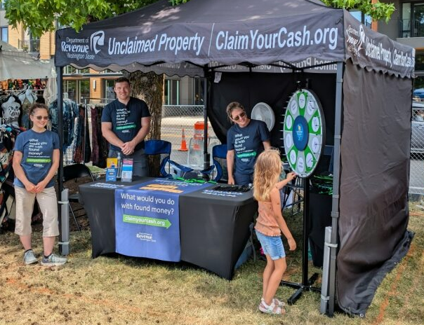 WAStateDOR's tweet photo. Visit the Lacey Spring Fun Fair at St. Martin’s University on May 16 and 17. It’s free to attend and has fun booths, vendors, entertainment, and rides. And come see our booth while you’re there! 
#LaceySpringFunFair #UnclaimedProperty #MissingMoney https://t.co/7hmp4jYTIw