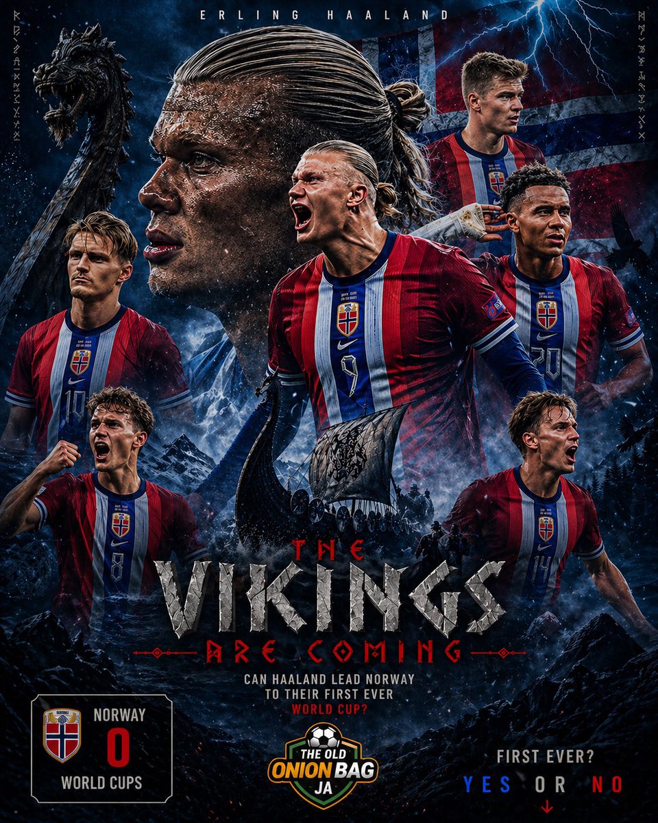 TheOldOnionBag_'s tweet photo. Can Erling Haaland lead the Vikings to World Cup Glory? https://t.co/H8ajC75jNr