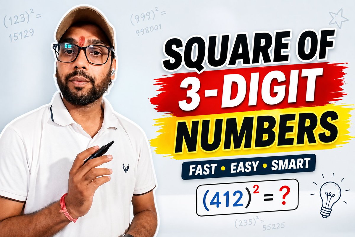 vaslearninghub's tweet photo. Square of 3-digit numbers 
Fast•Easy•Smart 

Full video 🎬Out now
🖇️Link in comment box 

#vaslearninghub #vedicmaths #mathtricks #squaretrick #studentsuccess https://t.co/dw881CKp1K