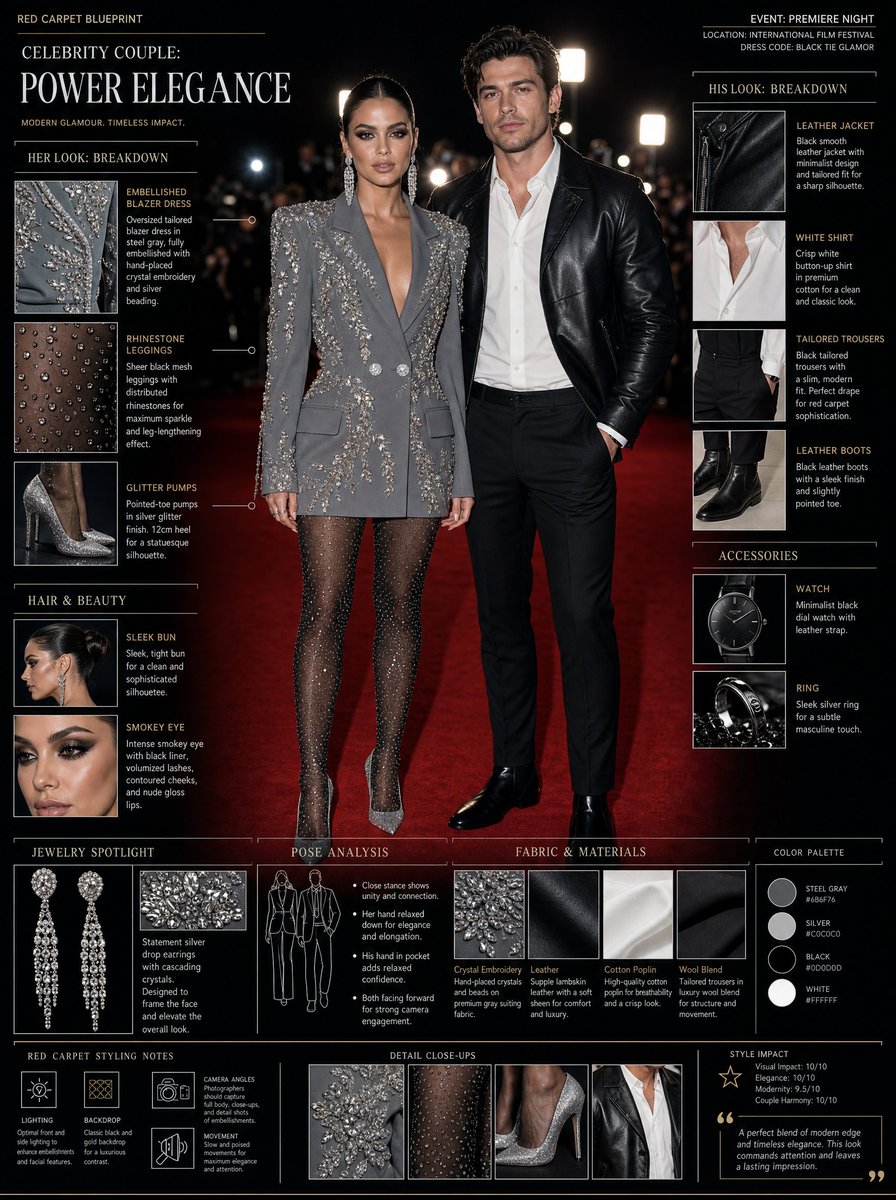 ZephyraLeigh's tweet photo. Celebrity elegance mapped into a fashion blueprint.

PROMPT ⬇ https://t.co/FUg6LKeN8X