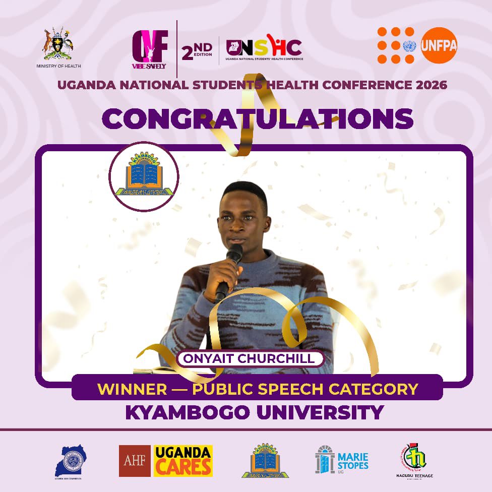 OwnYourFutureUG's tweet photo. UNSHC26 National Public Speech Champion!!!

Huge congrats to our national speech champion! 🏅🎙️ @OnyaitChurchill (@kyambogou) 

Your words moved us and earned the win well deserved. 👏🔥 

#UNSHC26

Sources https://t.co/RO7V8XWWPm