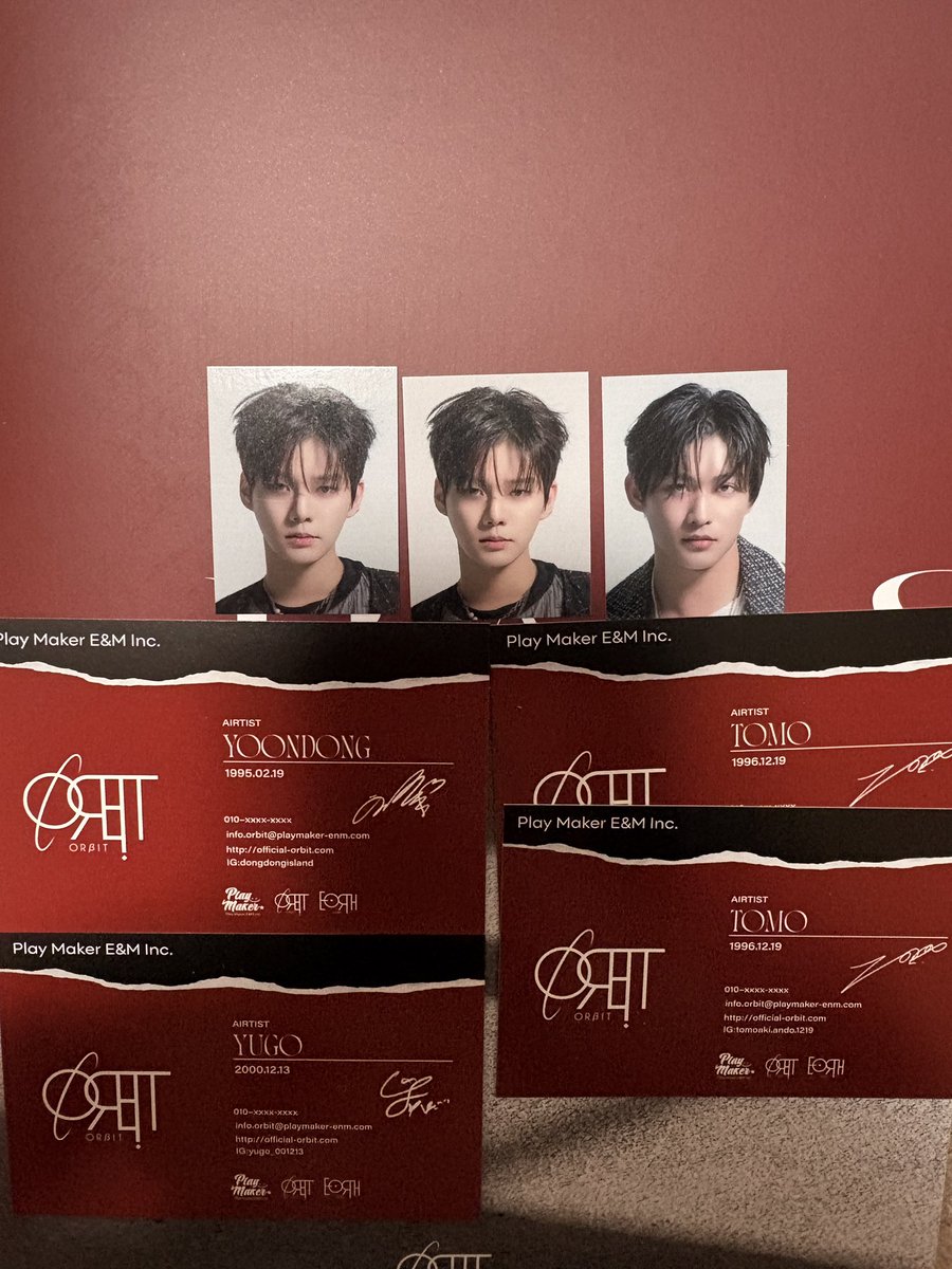 000n04's tweet photo. ORβIT TRANS 交換 

譲）画像のフォトカード(トレカ)
IDフォト
ビジネスカード

求）同種YOUNGHOON

郵送にて交換希望です。

#ORβIT交換 https://t.co/6k2aL4GcAP
