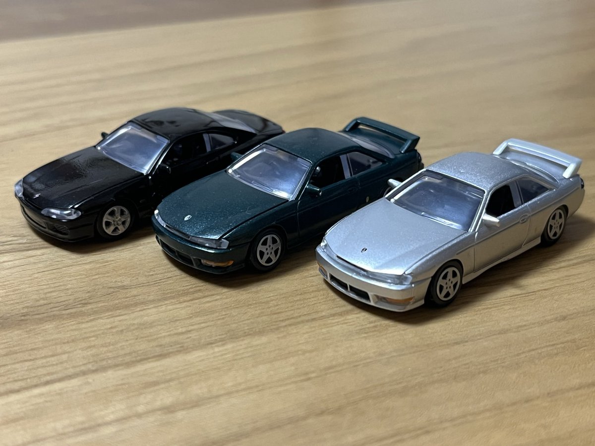 kurumamaru's tweet photo. シルビアS14&amp;S15ver.2
予算2,000円のところ4回目にシルバー入手！

場所 平安堂　諏訪店　ガシャココ
在庫　20時くらいに半分以上あり

過去にS14に乗っていてシルバーが発売と聞いて絶対欲しかった

#シルビア
#S14
#S15
#ガチャガチャ
#平安堂諏訪
#ガシャココ https://t.co/TR8dU6Fx9Z
