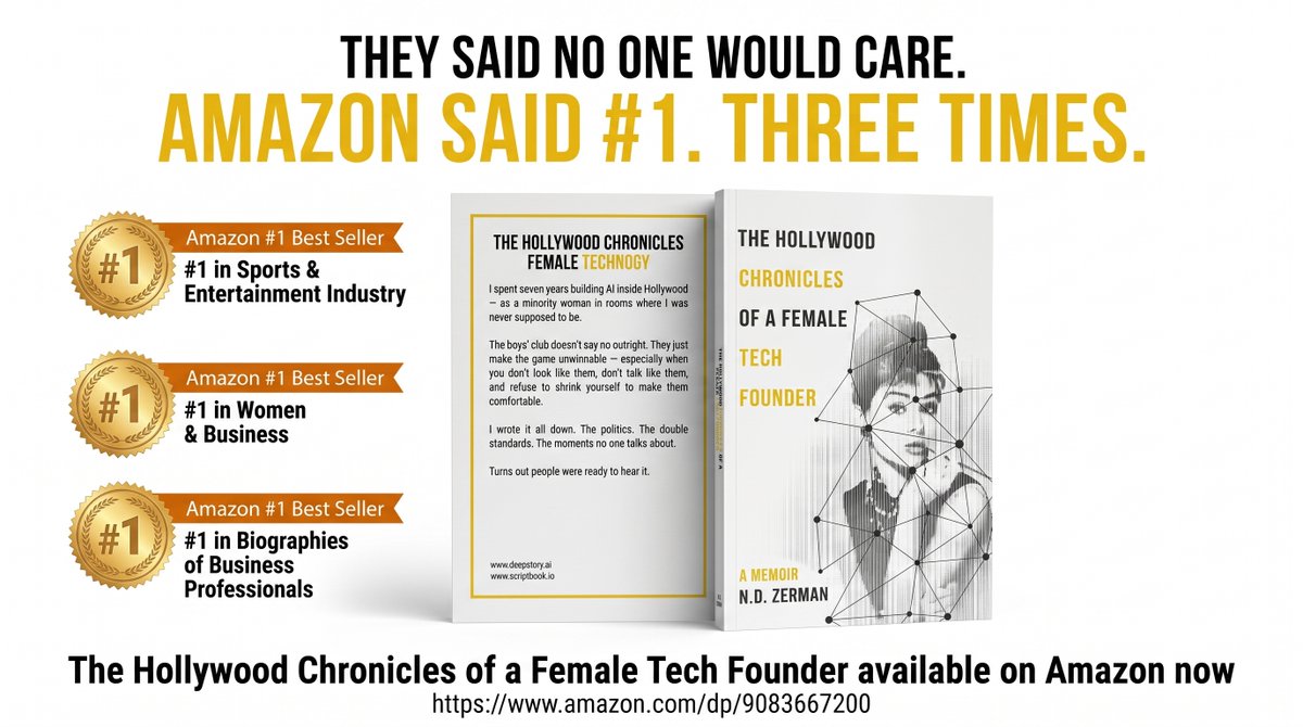 The Hollywood Chronicles Of A Female Tech Founder tweet media
