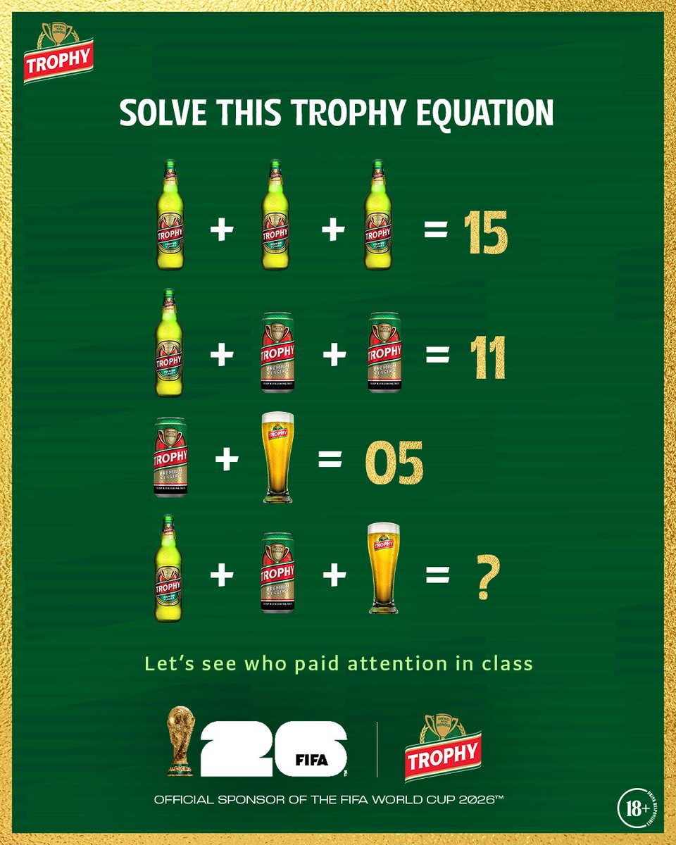 Trophy Lager! tweet media