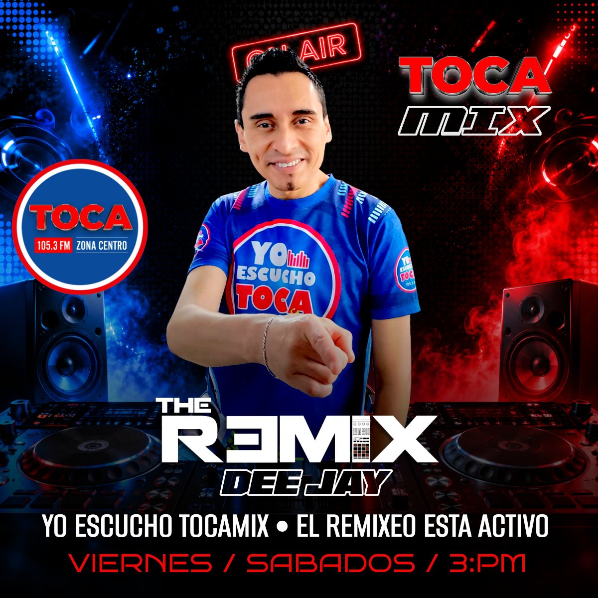 deejayremixpro's tweet photo. 𝗩𝗶𝗲𝗿𝗻𝗲𝘀 &amp; 𝗦𝗮́𝗯𝗮𝗱𝗼 𝗧𝗼𝗰𝗮𝗠𝗶𝘅™️ 
3:00 De La Tarde #FinDeSemana 🎧
𝗘𝗹 𝗥𝗲𝗺𝗶𝘅𝗲𝗼 𝗘𝘀𝘁𝗮 𝗔𝗰𝘁𝗶𝘃𝗼 ⚡ EDIT•2026
𝗗𝗷 𝗥𝗲𝗺𝗶𝘅 𝗖𝗼𝗻𝘁𝗿𝗮𝘁𝗮𝗰𝗶𝗼𝗻𝗲𝘀 𝟯𝟭𝟭 𝟮𝟳𝟬 𝟮𝟬𝟮𝟯
#OpenFormat #Dj #Remixeo
.
.
.
.
TocaStereo 105.3
https://t.co/eaNfWpcO1z https://t.co/2Ri9QzojlY
