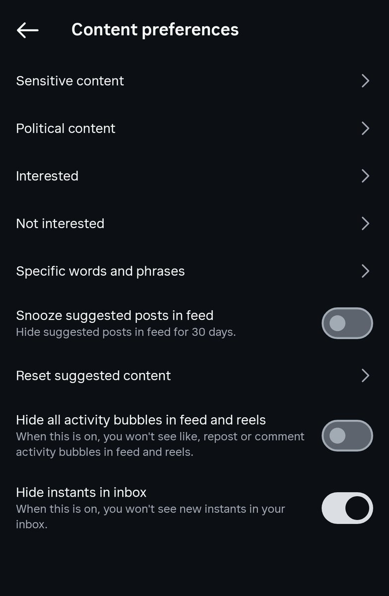 _mr_dom_'s tweet photo. Step 2 :- search Content preference 

#InstagramInstants #InstagramDM #InstagramUpdate #InstagramFeature https://t.co/8EOplsjv6L
