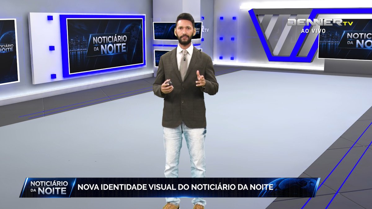 dnnertv's tweet photo. Nova identidade visual do "Noticiário da Noite" com Denner https://t.co/8AMIienxVc