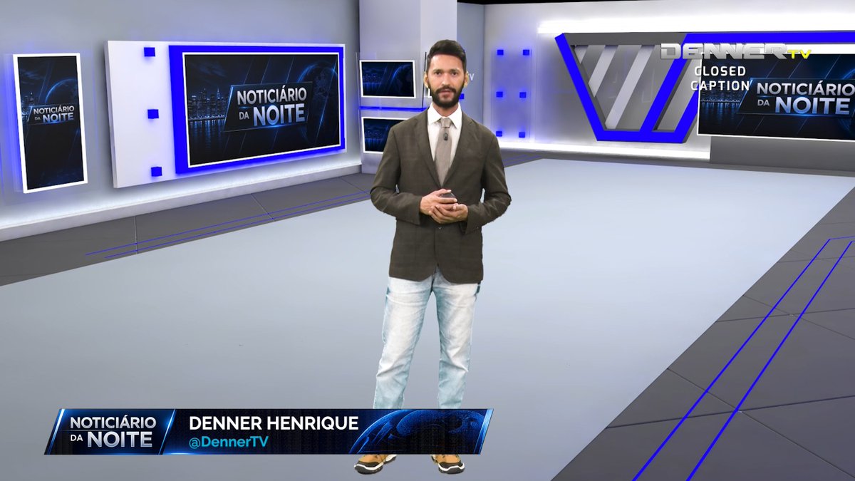 dnnertv's tweet photo. Nova identidade visual do "Noticiário da Noite" com Denner https://t.co/8AMIienxVc