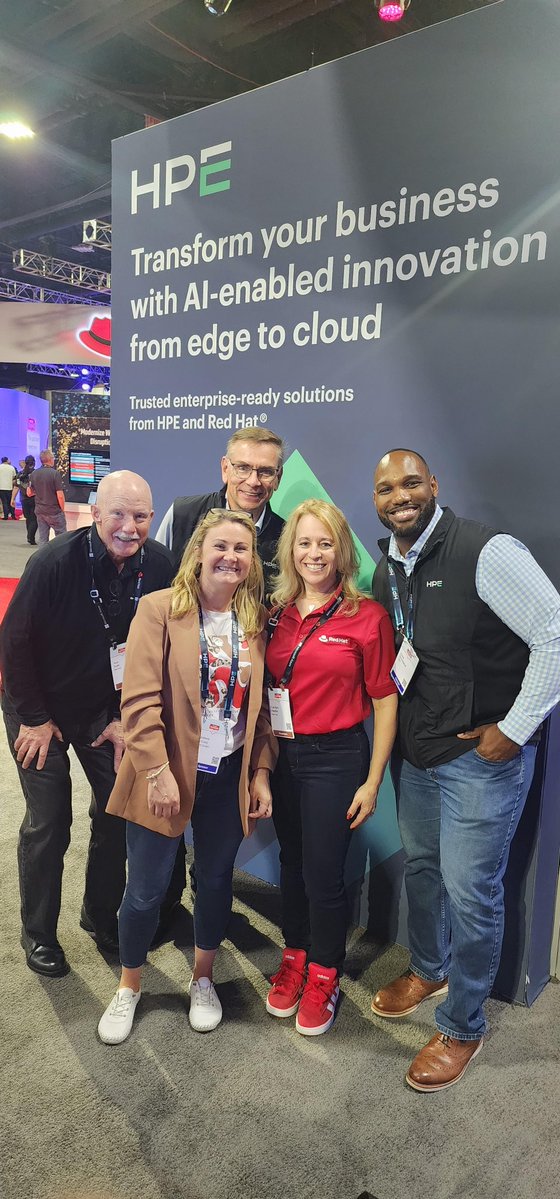 HPE_AI's tweet photo. We’re going behind the scenes at @RedHat Summit 2026, where AI modernization is moving from conversation to execution.

Together, HPE and Red Hat are helping organizations build a more practical foundation for enterprise AI. https://t.co/iEOaaG82cf