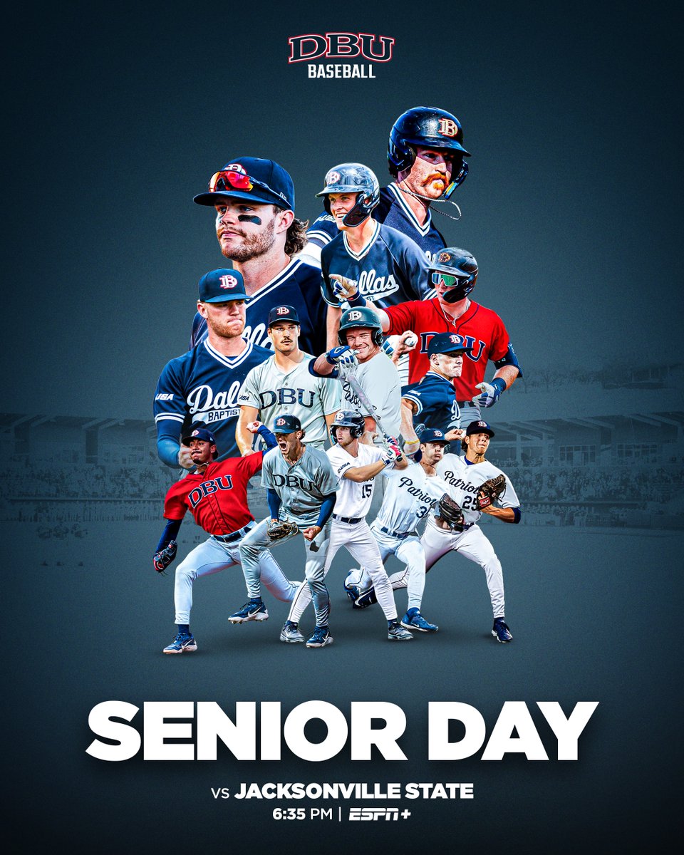 DBU_Baseball's tweet photo. Today, we honor our seniors. 🎓⚾ https://t.co/92cuYhvM0l