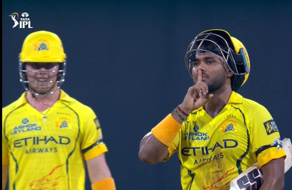 50 to silence the critics 💛🔥 #LSGvCSK #WhistlePodu #CSK