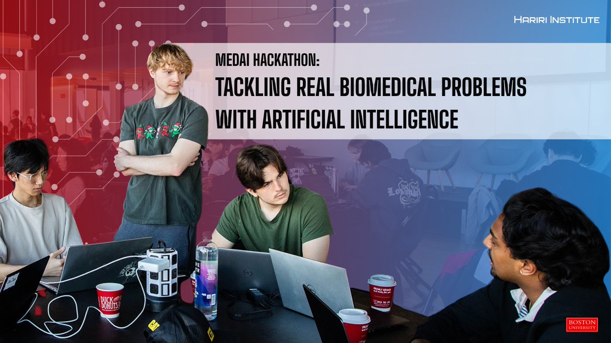 BU_Computing's tweet photo. 233 registrants. 30 multidisciplinary teams. Real biomedical challenges.

Our recent MedAI hackathon brought together students and faculty from across Boston University to tackle lung cancer, Alzheimer’s, and kidney injury using real research data. Read the event recap here: https://t.co/WW9QVx9Z4k

@bumedicine @busph