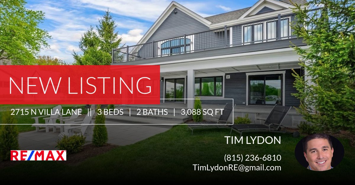 ReList8Guy's tweet photo. 📍 New Listing 📍 Take a look at this fantastic new property that just hit the market located at 2715 N Villa Lane in Mchenry. Reach out here or at (815) 236-6810 for more information

Tim Lydon
www.TimLydonRE@gmail.com
"Making it ... https://t.co/M9wikJbtLm https://t.co/dZoublqqz4