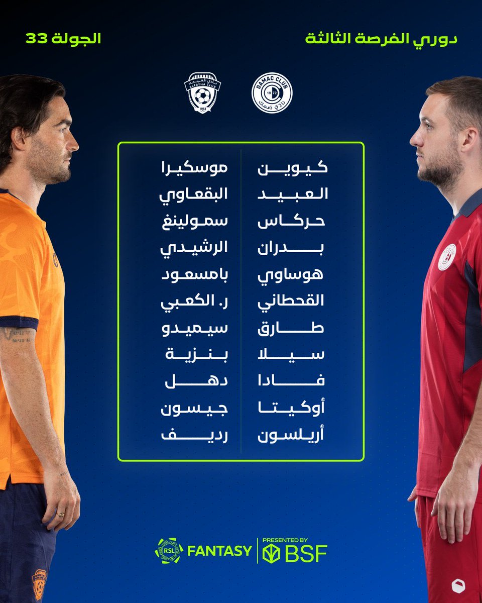 _fantasyMBS's tweet photo. تشكيلة ضمك والفيحاء :

• فادا اساسي ✅

غياب ساكالا ❌

#فانتزي_دوري_روشن https://t.co/72Y7EDiWM7