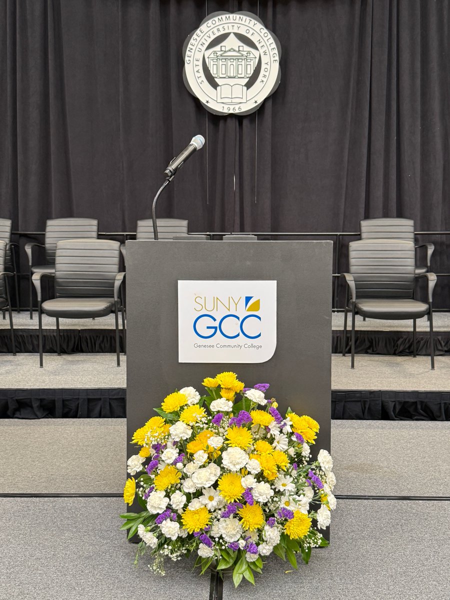 sunygcc's tweet photo. Tomorrow, Genesee Community College proudly celebrates the Class of 2026 during our 58th Annual Commencement Ceremony! 

Join us tomorrow at 1:00 PM in the Richard C. Call Arena as we honor the hard work, achievements, and dedication of our graduates. 

https://t.co/YDbjCYjIjc https://t.co/r3V53VPYCX