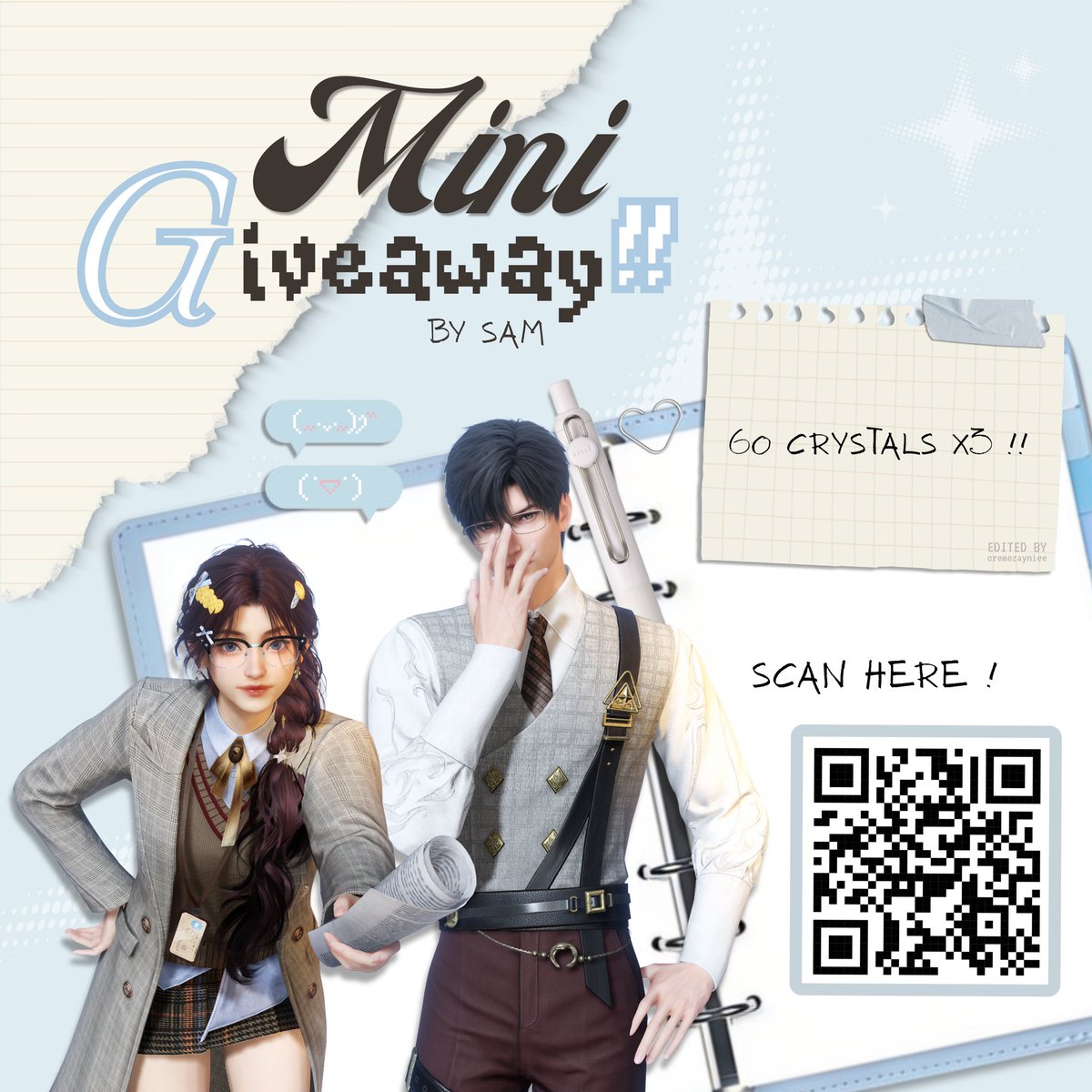 sam .ᐟ ₊˚｡ ❆ (on&off) MINI GA 📌 tweet media