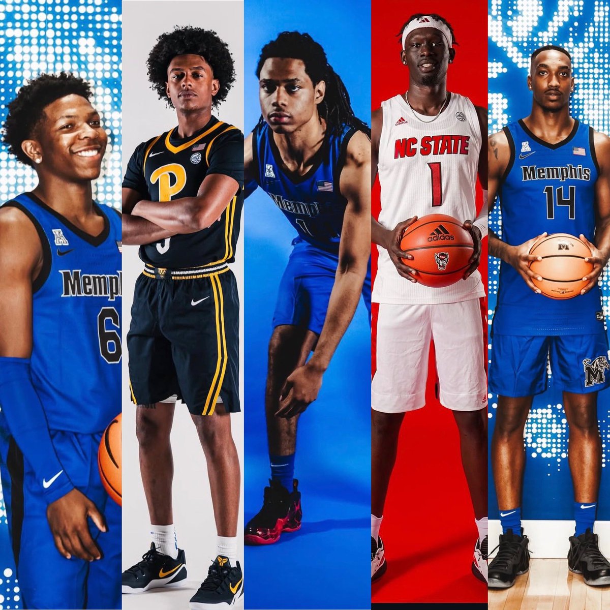 memphiscountry's tweet photo. Memphis potential starting 5 looking TOUGH 👀🐅

PG: Jayden Reid (Northwestern) — 10 PPG, 5 APG 
SG: Brandin Cummings (Pitt) — 12 PPG 
SF: Tylik Weeks (USM) — 19 PPG, 6 RPG 
PF: Jerry Deng (NC State) — 6 PPG, 3 RPG 
C: Cornelius Williams (UNA) — 12 PPG, 10 RPG or Maxim Logue (FAU) — 5 PPG, 3 RPG

That’s experience, scoring, rebounding, and depth all over the floor 😮‍💨 #GTG