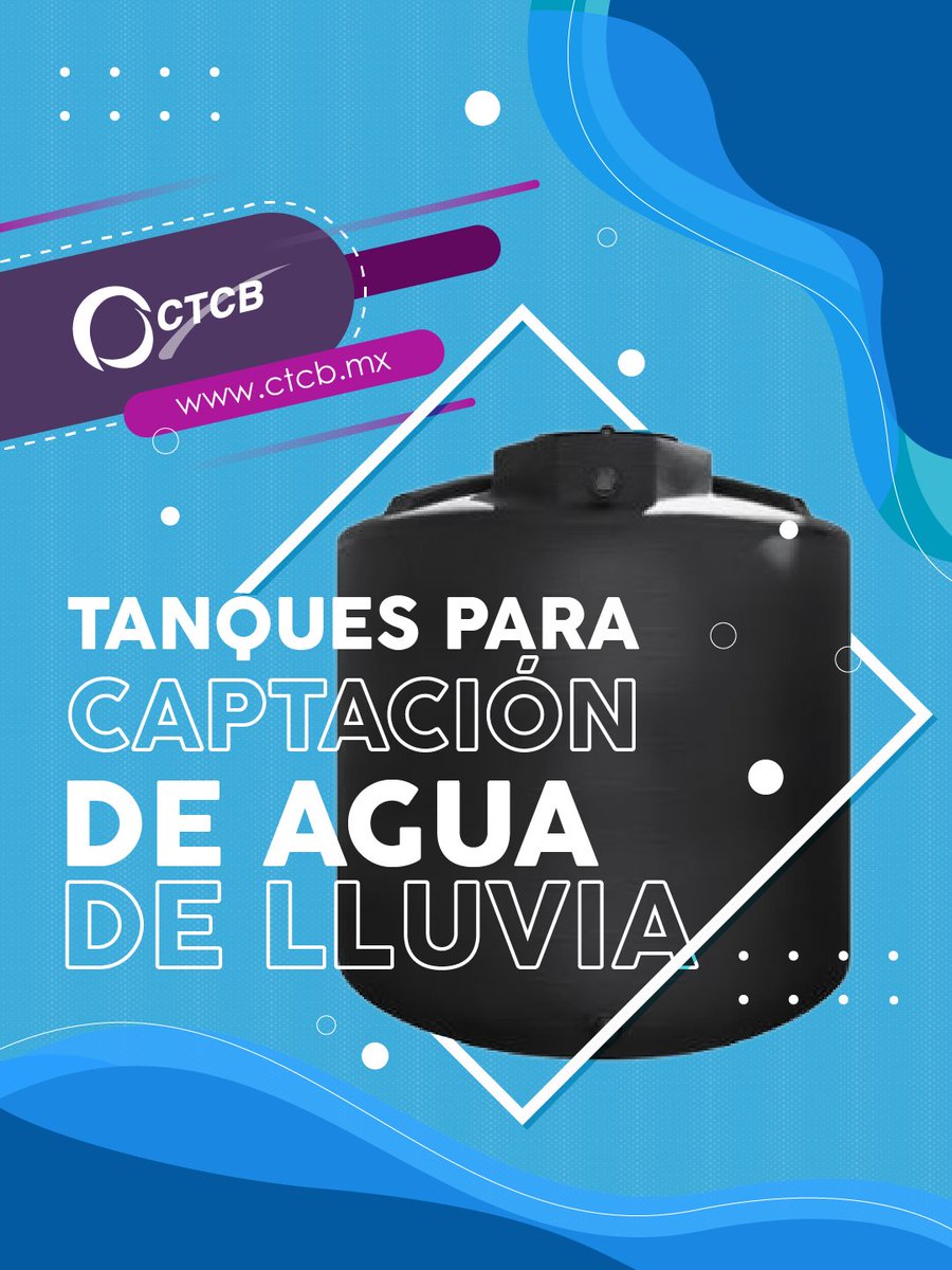CTCB_MX's tweet photo. ✔️ Ahorro en consumo de agua potable. 💰 ✔️ Sustentabilidad y reducción de impacto ambiental. ♻️ ✔️ Abastecimiento para riego, limpieza y procesos. 🚜 ✔️ Alta durabilidad y resistencia para uso exterior. 💪¡Conócelos y aprovecha cada gota! https://t.co/VWaEjkbwSx
#CTCB #Lluvia https://t.co/w9SLqG8Y8O
