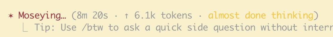 builtbyteazhi's tweet photo. @levelsio "almost done thinking" for 8 mins and counting https://t.co/WD3gpkwH3M