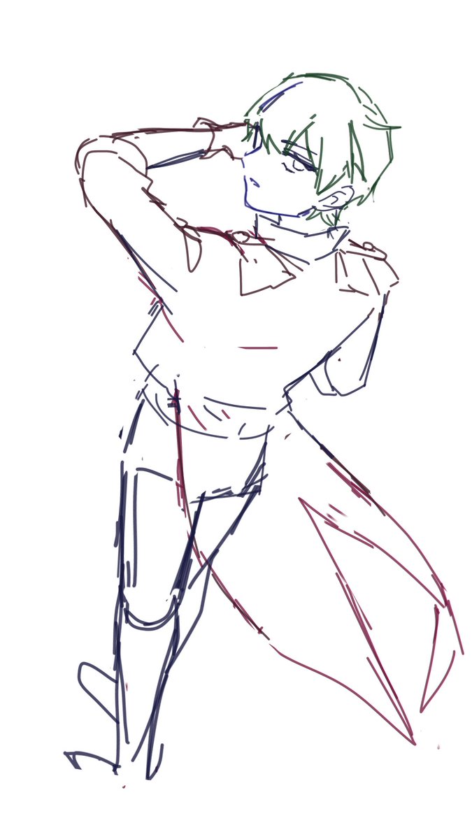 hiryu_E's tweet photo. 勘で描いたやつからポーズのアプリ使ったやつ https://t.co/hbvqkpQP86