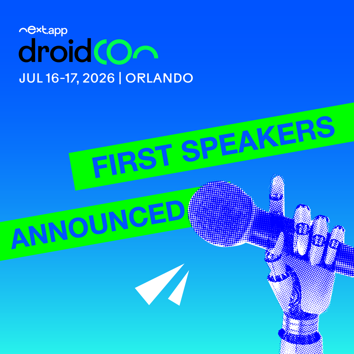 droidCon tweet media