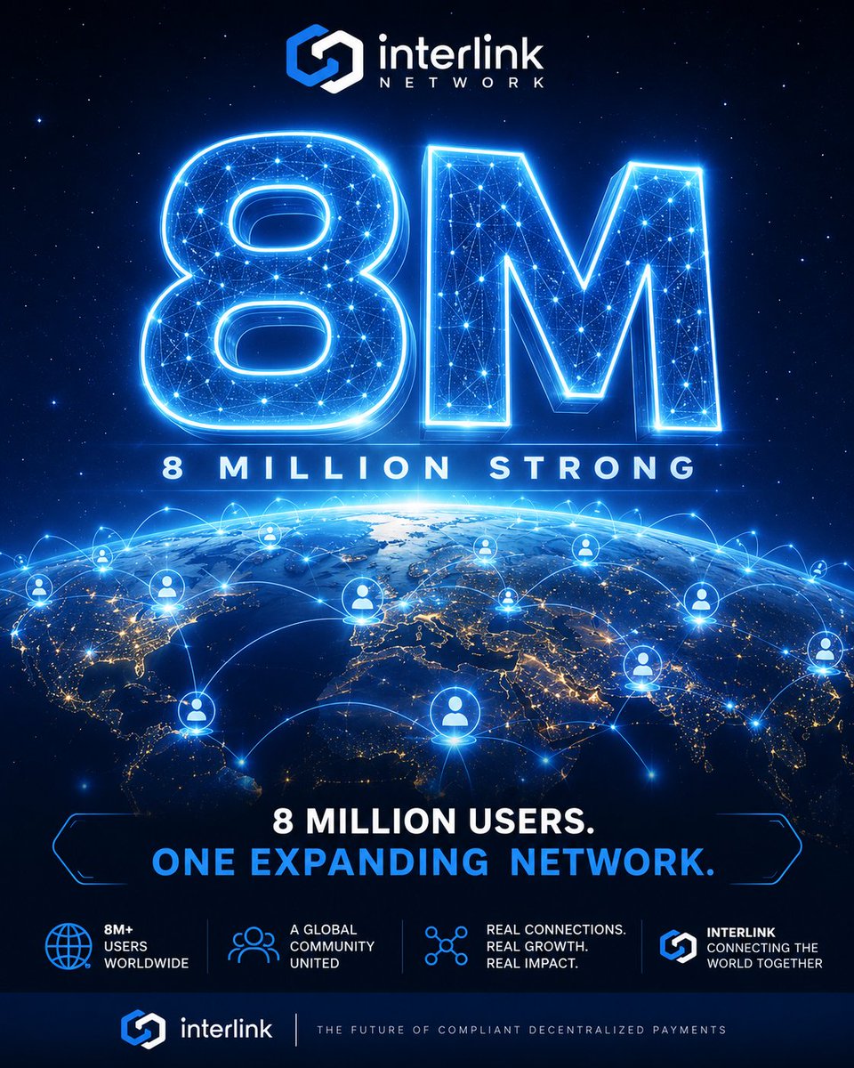 GaikotiN's tweet photo. “8 million believers shaping the next generation of payments.”
#Interlink #Itlg #Itl https://t.co/DcB5aj5zCe