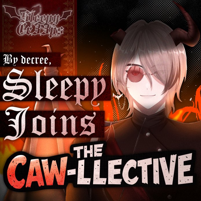 Cawllective's tweet photo. Lo and behold! Our charming demonic vampire reveals himself!

#VTuber https://t.co/F9PIWWAfwE