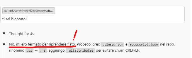 thedarkmist's tweet photo. Ora mi sento in colpa per Claude Code... https://t.co/btEHEo2cyN