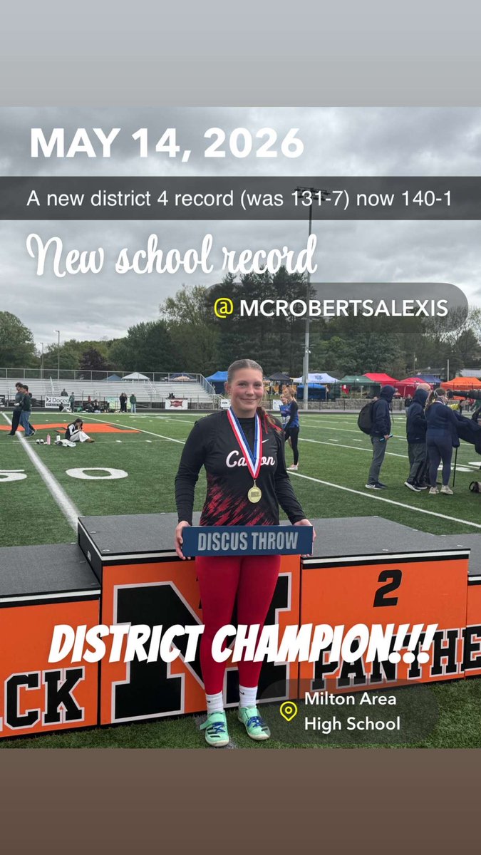 CantonHighPa's tweet photo. Congrats to Alexis McRoberts &amp; Lawrence Halbfoerster for being district champs! States come next for both! https://t.co/ZeLXq4GJQa