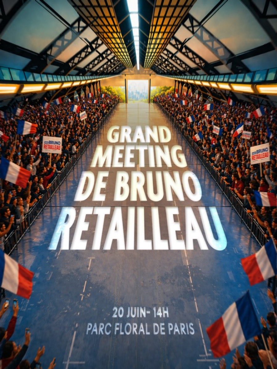MorganeBravo's tweet photo. #France #Présidentielle2027  
✨#Paris Rendez-vous au Parc Floral, le 2️⃣0️⃣ juin, à 14h pour le grand meeting derrière @BrunoRetailleau! #LR 

🇫🇷@BrunoRetailleau est le candidat officiel des @lesRepublicains pour l’élection #présidentielle de 2027.

🗳️ Il a été largement choisi à 7️⃣4️⃣ % conformément aux statuts des @lesRepublicains et au souhait des adhérents.  

🕊️ Les #adhérents se sont exprimés❗️

💫Ce premier meeting sera le point de départ de notre engagement commun.
Le point de départ du relèvement de la France 🇫🇷. 👏

« Chers compagnons, 
Depuis un an, nous avons relevé notre famille politique. Après des municipales victorieuses, une nouvelle étape s’ouvre : celle d’une campagne présidentielle que nous allons mener ensemble.

Cette campagne, ce n’est pas seulement une échéance. C’est une aventure collective. Un combat pour relever la France, pour lui rendre sa force, sa cohésion et sa liberté.

💪Je veux un État qui protège, un modèle qui valorise le travail, et des Français qui reprennent en main leur destin. Mais rien de cela ne se fera sans vous.

🔵 C’est pourquoi je vous donne rendez-vous : 
✨Samedi 2️⃣0️⃣ juin 2026
🕐 À 14h, ouverture des portes dès 13h
📍Parc Floral de Paris »
Inscriptions 👇
🔗 https://t.co/XLaT10QYCM

🇫🇷 « J'ai fait voter nos adhérents et j'ai obtenu 74 % des suffrages. 
2027, ça ne sera pas n'importe quelle élection…
je considère que c'est l'élection de la dernière chance. »❗️
@BrunoRetailleau aux @GG_RMC

🔴« De quelle “clarification” @GabrielAttal a-t-il besoin ? 
🇫🇷 La ligne que nous proposons avec @BrunoRetailleau est très claire : 
c’est celle de l’alternance dont le pays a tant besoin pour sortir de l’échec de ces deux quinquennats, le bilan du parti qu’il préside. 
Peut-être devrait-il plutôt expliquer comment il protège la #démocratie en faisant voter LFI ? » @fxbellamy @SudRadio 

📍« @BrunoRetailleau est le candidat naturel et légitime. Heureusement qu’il est candidat. Il y a un électorat de #droite qui veut une offre politique de droite. 
C’est à dire libéral en économie et très ferme sur le régalien. » @AgnesEvren 

🍀 L’aventure commence maintenant ! 
🚀 🚀 🚀  

#AvecRetailleau #Retailleau #Retailleau2027
@othmannasrou @theo_amsaadi @PatriotesEU @LesJeunesBR 
@EPP @ManfredWeber #EU 
#Politique #Diplomatie #Europe 
@Le_Figaro 
#EU #Politique #Europe #USA #Canada 
#LCI #BFMTV #Cnews