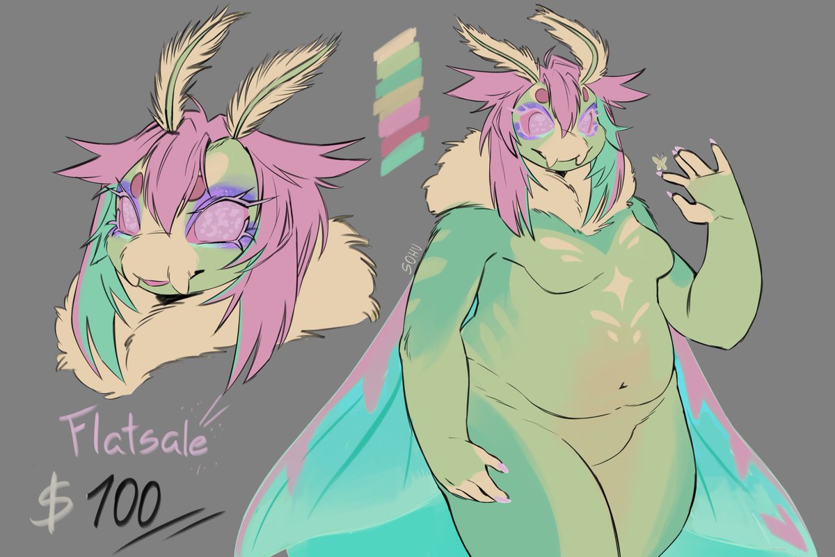sohu_art's tweet photo. moth lady adopt! 

flatsale 💲1⃣0⃣0⃣

payment plans ok! plase claim here or via dm :D https://t.co/GivgFL2sw3