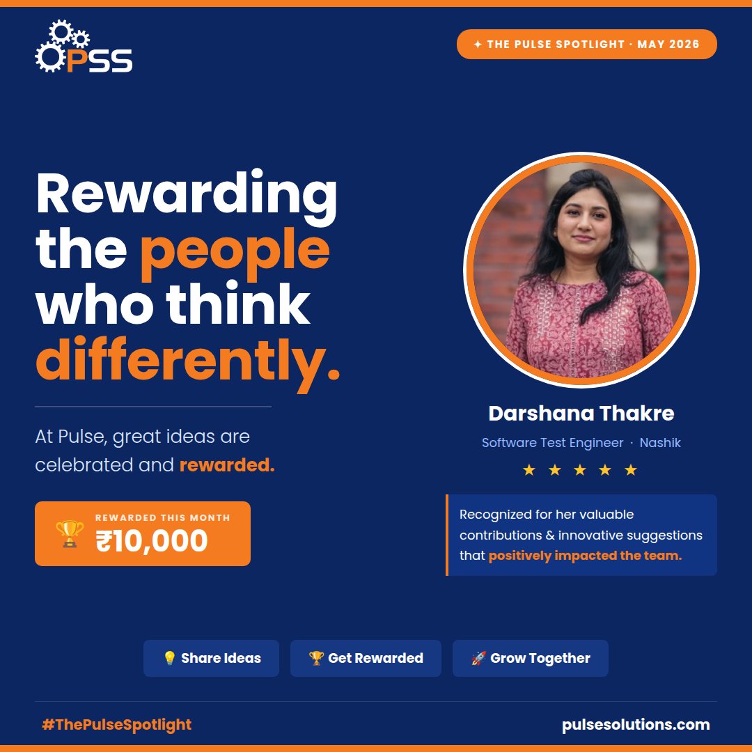 pulsesolutions's tweet photo. At Pulse Solutions, great ideas get rewarded. 🏆

Spot an improvement, smarter workflow, or revenue generating opportunity for a client? If it gets approved and turns into a billable engagement, you earn ₹5,000 per idea.

#GreatPlaceToWork #EmployeeRecognition #PeopleFirst https://t.co/1YAz3fKNmo