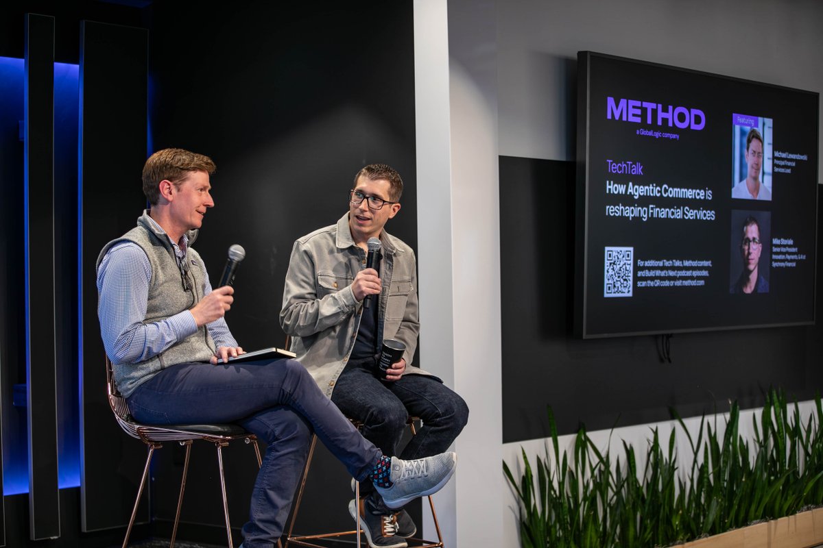 method_inc's tweet photo. At our recent Tech Talk with Mike Storiale and Michael Lewandowski, we discussed the profound impact of agent-driven systems on consumer experiences, traditional business models, and front-end interfaces. Watch it for free here > https://t.co/yBaOryaQ2B https://t.co/XhRPOxBW7S