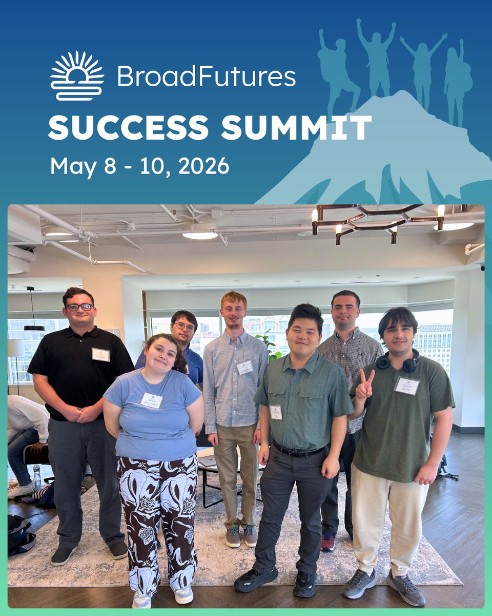 BroadFutures's tweet photo. Last weekend, BroadFutures hosted our first-ever Success Summit!

12 neurodivergent young people from across the country spent 3 days building career skills through workshops on resumes, networking, interviewing, self-advocacy, and more.

The ripple effects are just beginning. 🌊 https://t.co/bku6KSwf43