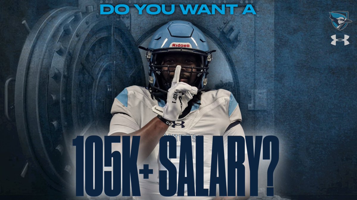 ElmhurstU_FB's tweet photo. Do you want a $105,000 salary? that is the average salary of an Elmhurst University graduate.

#THEBLUEJAYWAY https://t.co/yIRGbbsjby