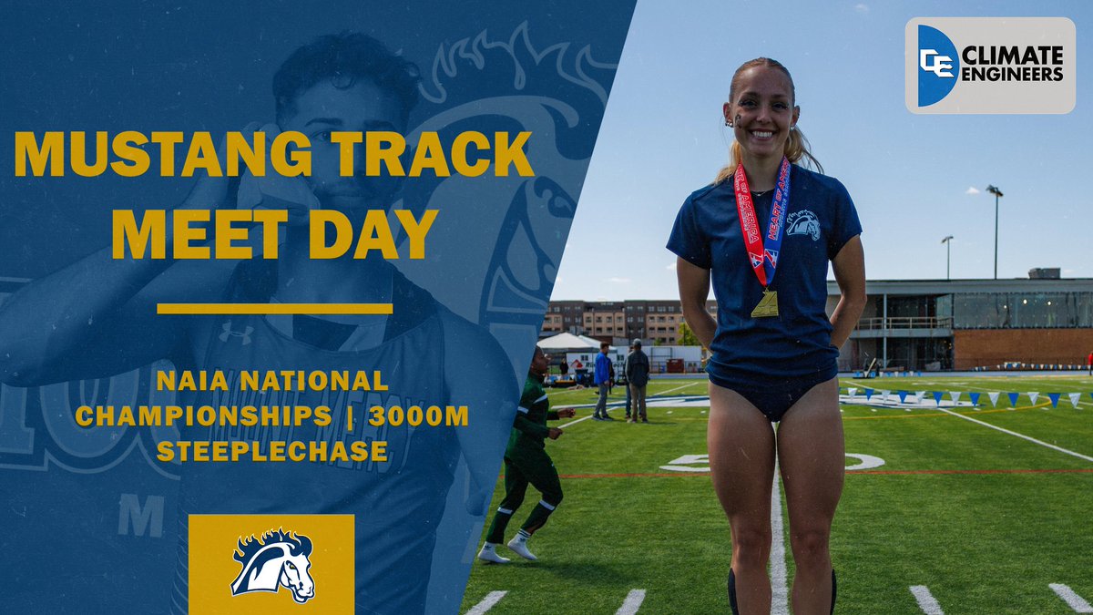 Go_Mustangs's tweet photo. TRACK  | It's meet day as Abby Knepper competes in the 3000m steeplechase!
🆚 NAIA National Championships | 3000m steeplechase prelims
📍 Asheville, N.C.
📊  https://t.co/WRYCevFxTH
#MMUtf https://t.co/0gQ2Vql9zV