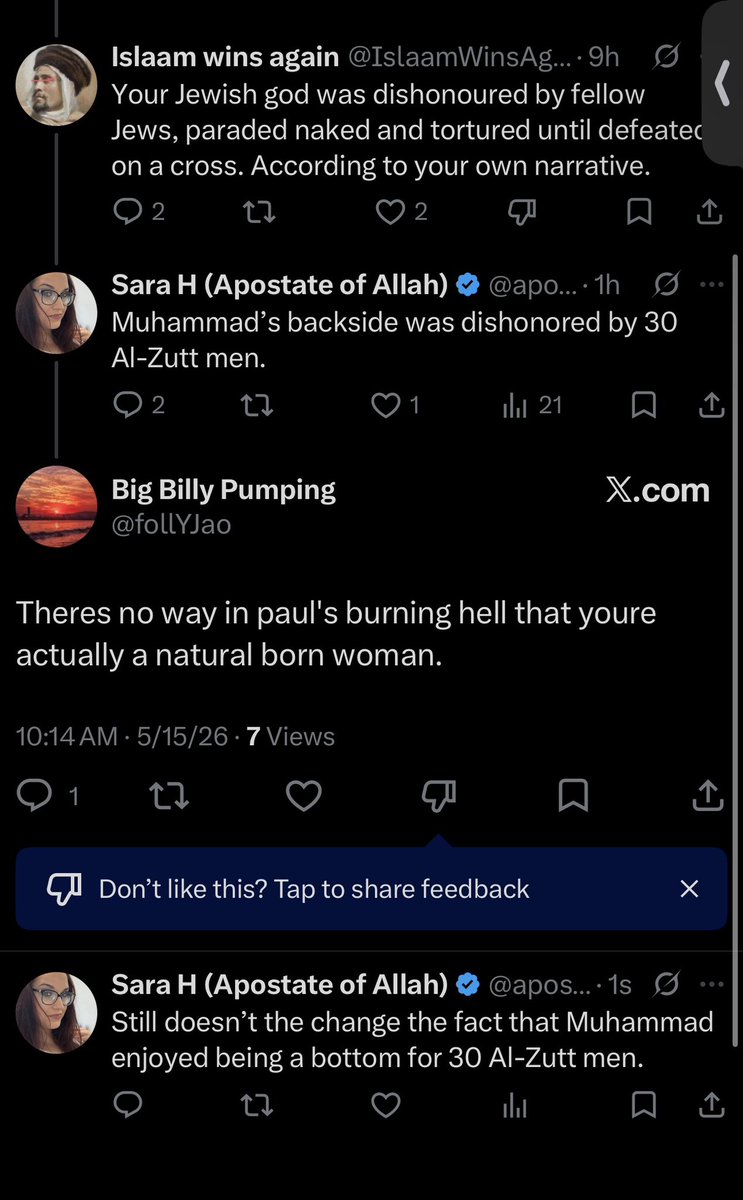 Sara H (Apostate of Allah) tweet media