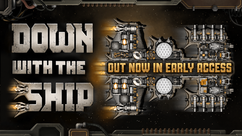 proxy_studios's tweet photo. Down with the Ship Is Out In Early Access!

Build a ship, piece by piece.

Fill it with weapons, reactors, shields, parasites, and relics.

Then send it against other players’ designs. https://t.co/xh9bXkUYyD