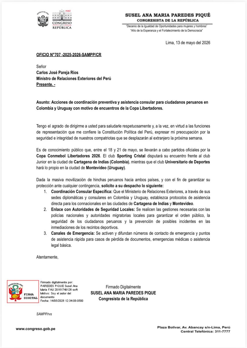 Susel Paredes tweet media