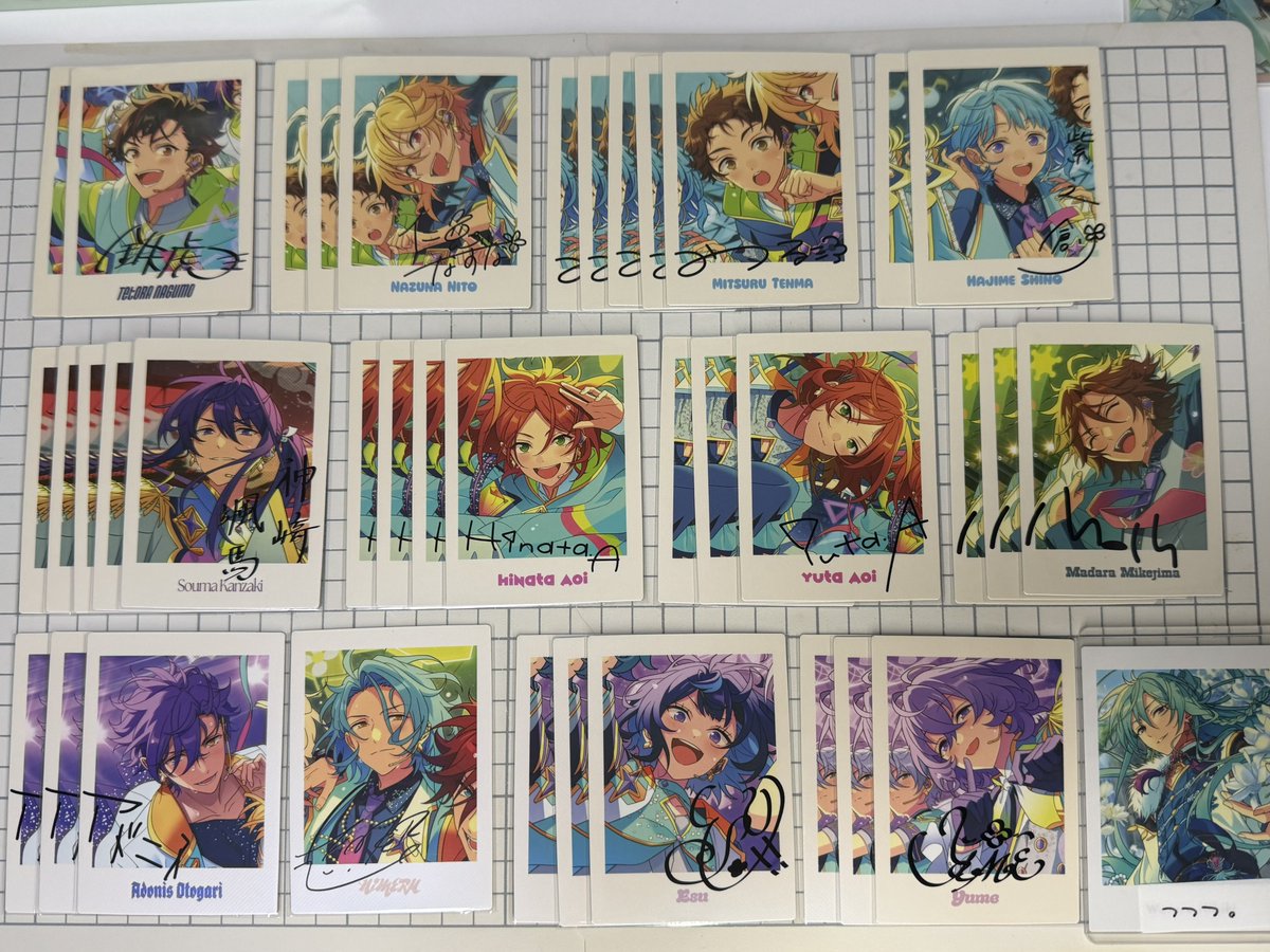 交換】あんスタ 10周年 ぱしゃっつ 譲▶︎鉄虎 なずな 光 創 颯馬