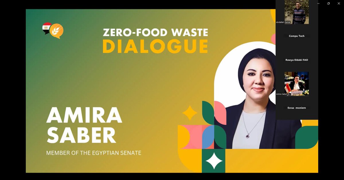 WFF_Egypt's tweet photo. Highlights from the open dialogue on reducing food waste and stakeholder contributions through effective youth participation to achieve "zero-food waste”.

#منتدى_الأغذية_العالمي #مصر #استدامة #صفر_هدر 
#WorldFoodForum #Egypt #ZeroFoodWaste  #YouthAction #FoodSystems #Act4Food https://t.co/wcWyNRkyH8