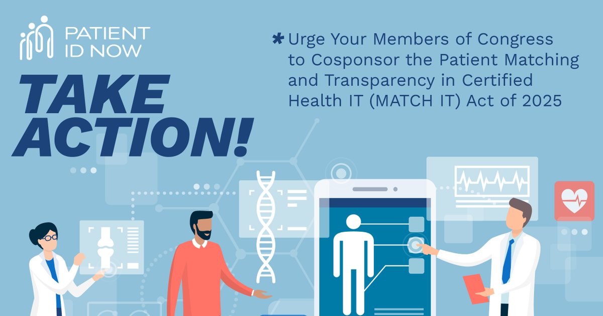 PatientidN's tweet photo. During #PatientIDWeek, take a moment to read the Patient ID Now coalition’s latest article and learn why the MATCH IT Act matters: https://t.co/HSjNC0mlgH
#PatientIDNow https://t.co/v85BYsH5yp