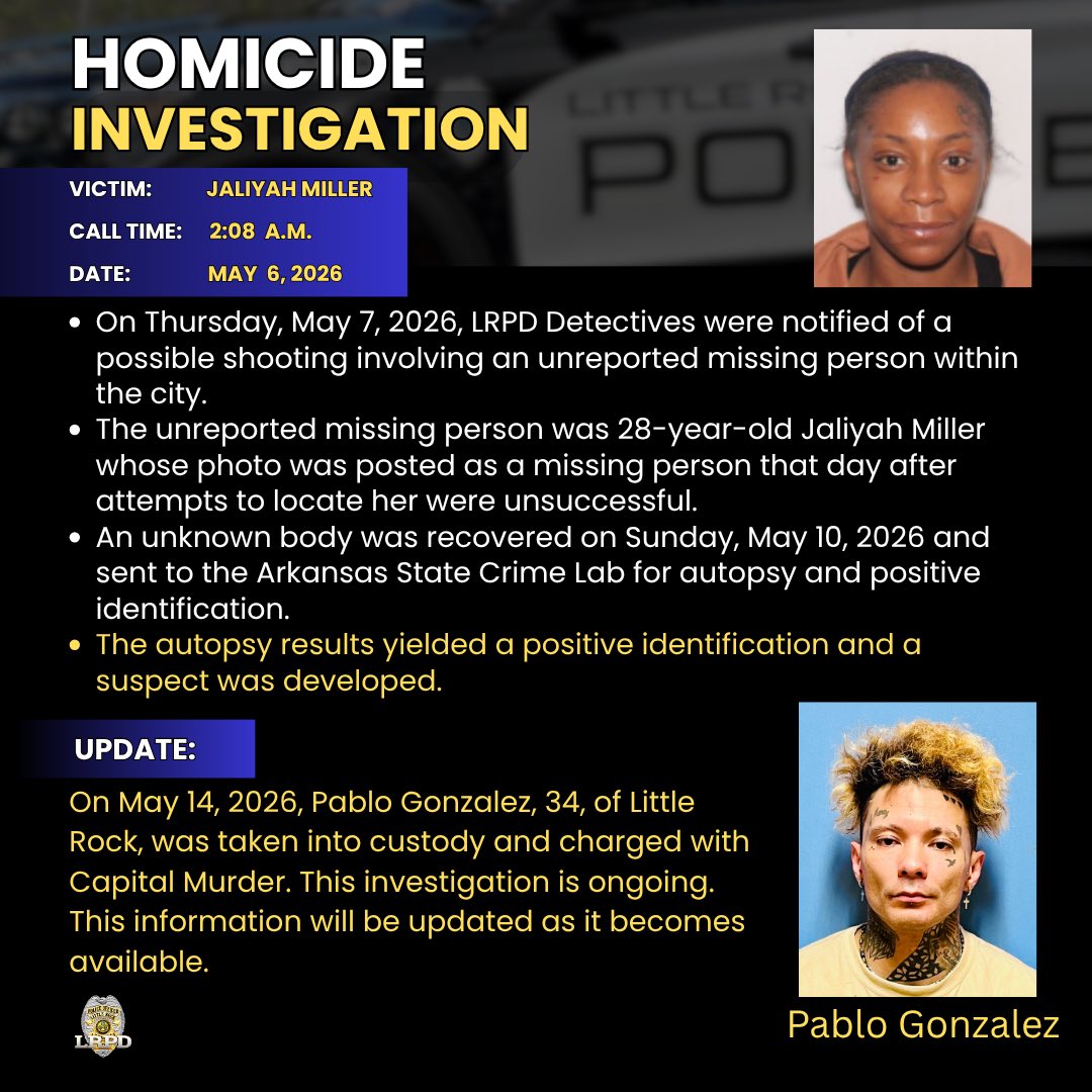 LRpolice's tweet photo. #lrpd https://t.co/2atOlgwy3g