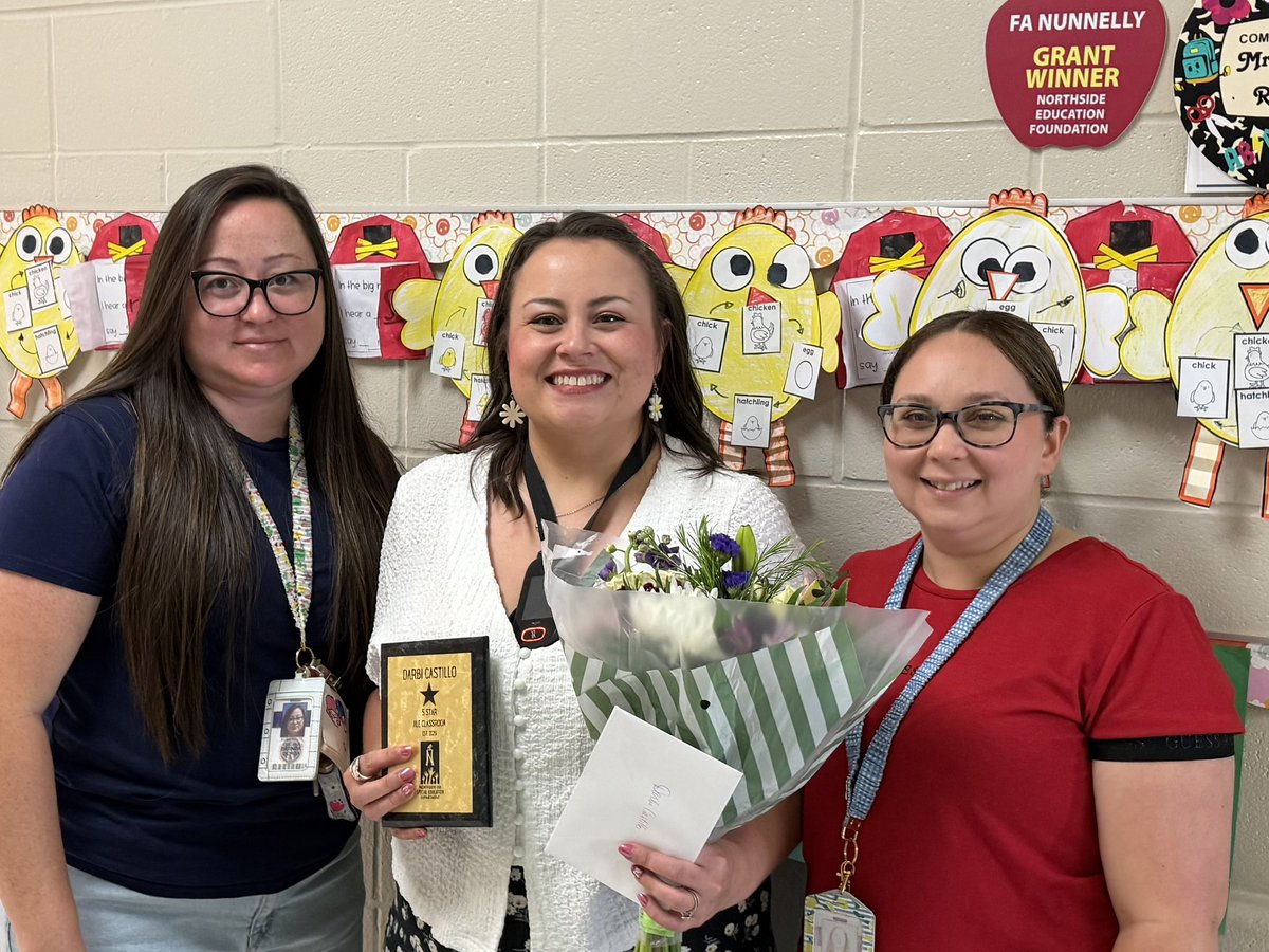 yarbermarkAC's tweet photo. @NISDSpecialEd is proud to welcome our newest 5-Star ALE teacher, Darbi Castillo, @NISDPassmore Elementary.  Congrats to all the hard work Darbi and her team did to achieve this goal!!! https://t.co/wBCHLIrhHC